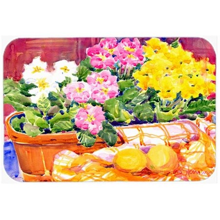 Carolines Treasures Carolines Treasures 6061LCB 15 x 12 in. Flower Primroses Glass Cutting Board; Large 6061LCB